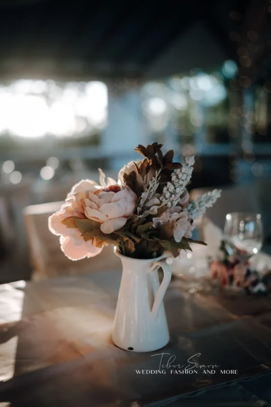 Esküvői dekorációk fotózása