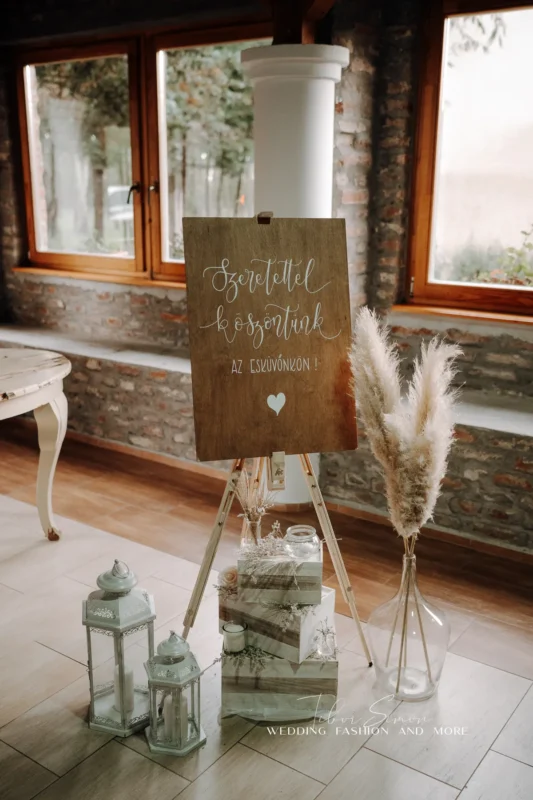 Esküvői dekorációk fotózása