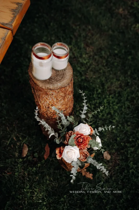 Esküvői dekorációk fotózása