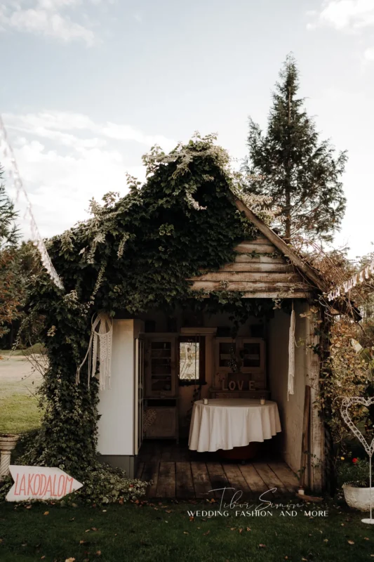 Esküvői dekorációk fotózása